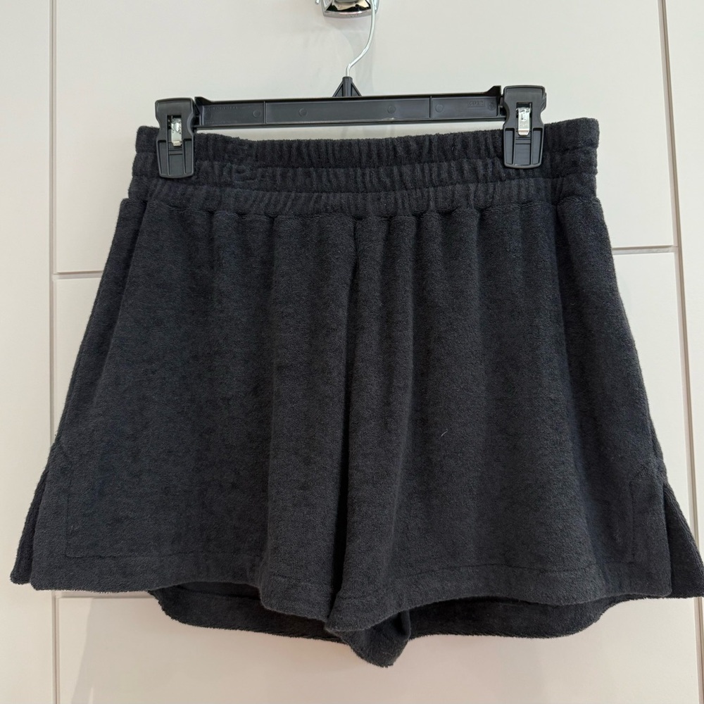 Gianni Bini Black Terry Athletic Shorts